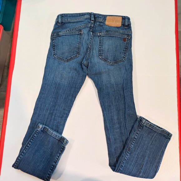 Volcom 2x4 jeans tight fit denim blue men's youth size 26 - Picture 3 of 13